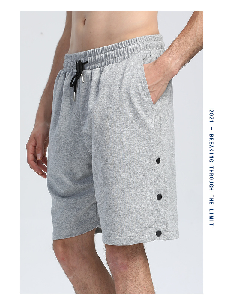 grey cotton running shorts for gym