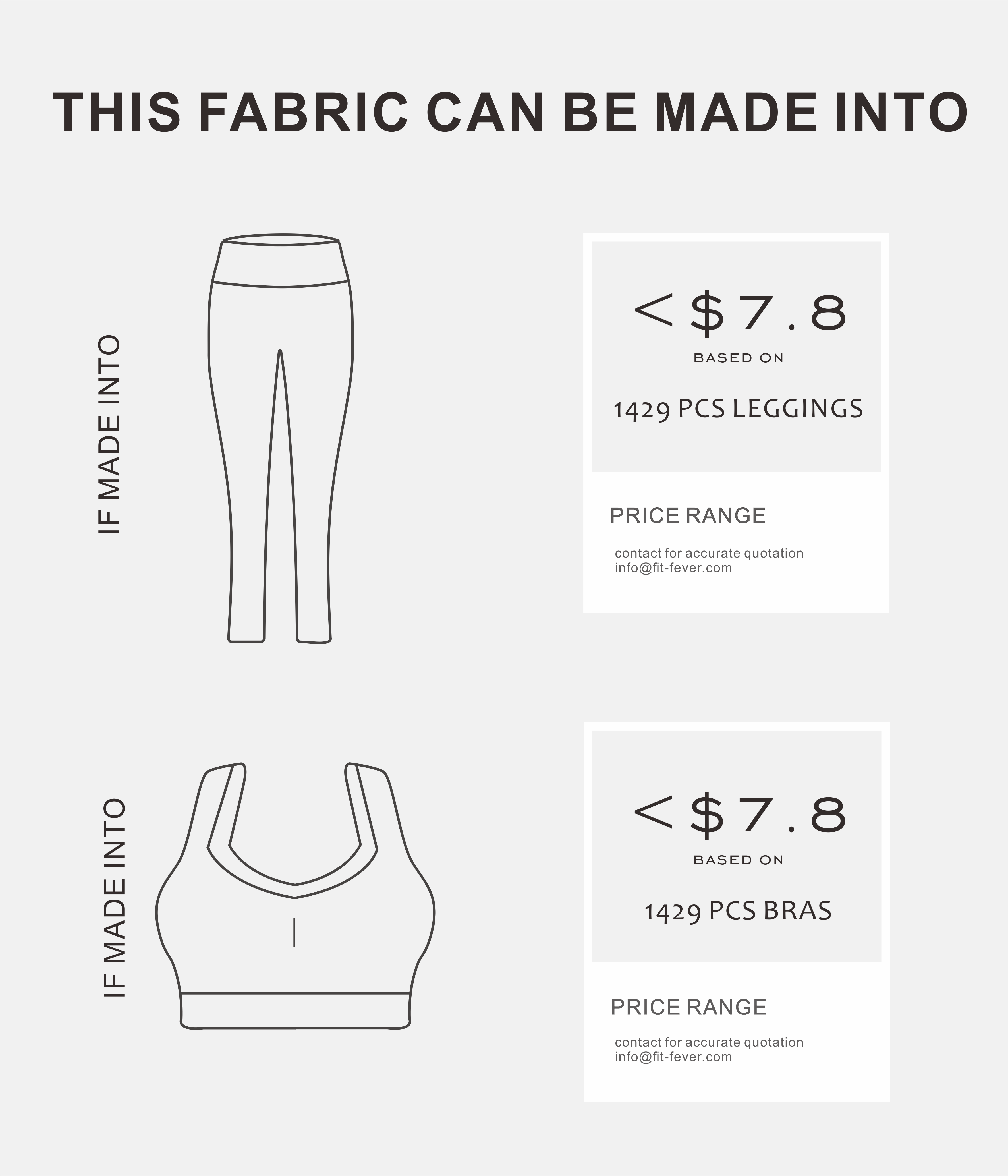 1price range of sustainable fabric custom leggings