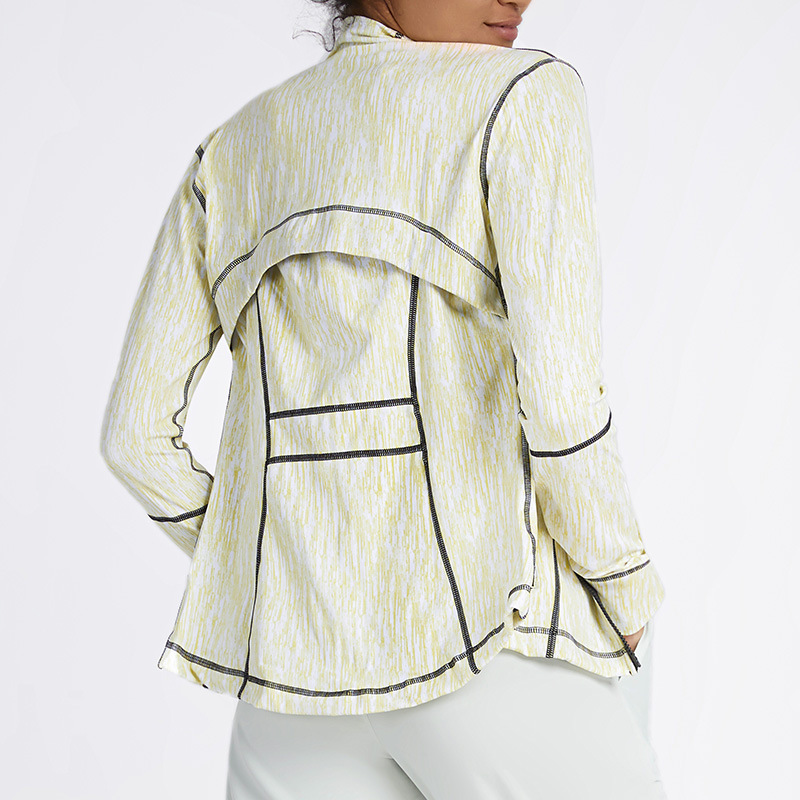 WT02 polyester zipper jacket