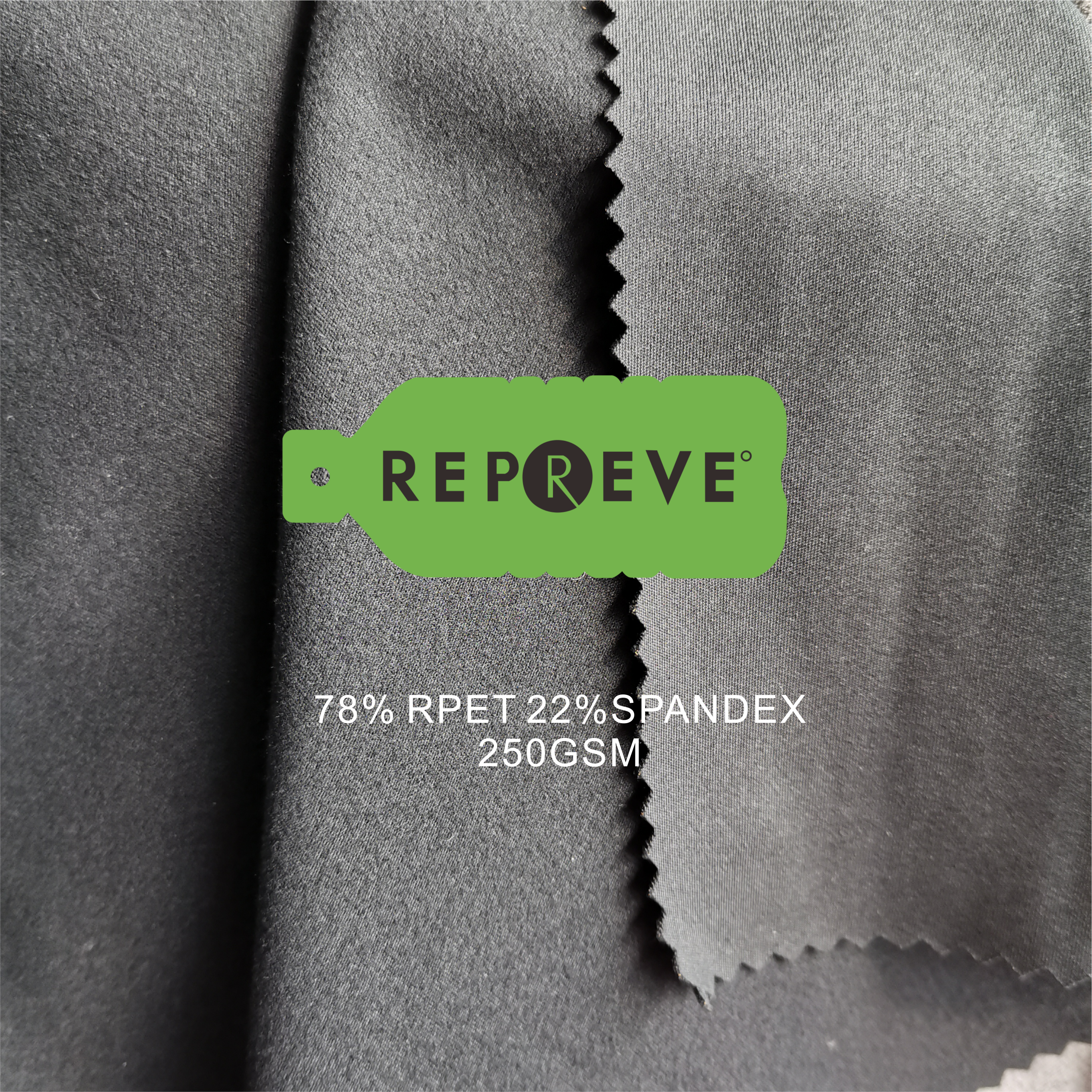 REPREVE fabric MOQ polyester recycled fabric for sport apparel